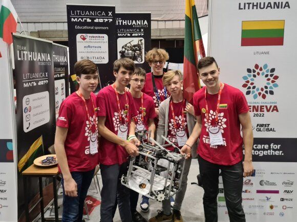 Lithuanians triumphed at the International Robotics Olympiad in Geneva. Lituanica X team archive photo.
