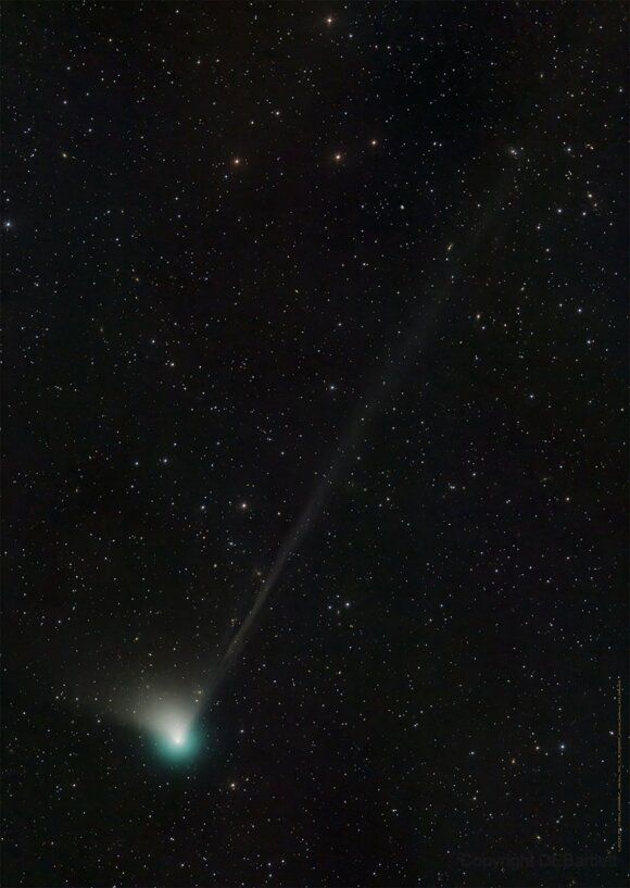 Comet C/2022 E3 made its closest approach to Earth after 50,000 years. AFP/NASA/Dan Bartlett photo.
