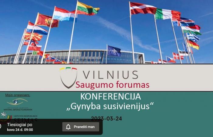 Seimas – Vilnius Security Forum 2023 “Deterrence by uniting” LIVE