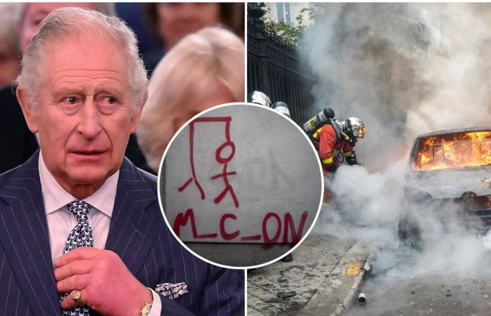 To the King – chilling messages from French rioters: “Charles III, do you know what the guillotine is?”