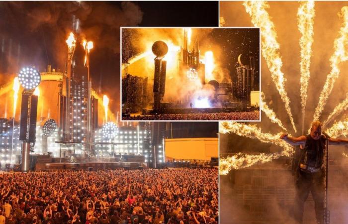 An impressive Rammstein concert took place in Vingios Park: almost the whole of Vilnius heard and saw it