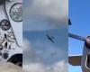 Watch: Ukrainian gunner shoots down Russian Orlan drone from the back of a propeller plane