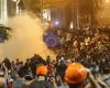 In Tbilisi – mass protests, police used water cannons and tear gas